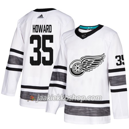 Miehille NHL Detroit Red Wings Pelipaita Jimmy Howard 35 Valkoinen 2019 All-Star Adidas Authentic